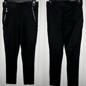 Black pleather Jegging Size Small